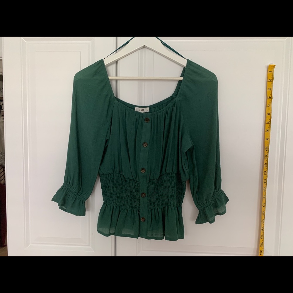 Green blouse